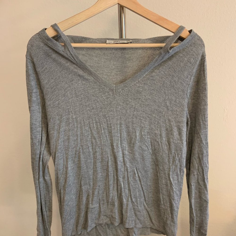 Zara knit grey sweater